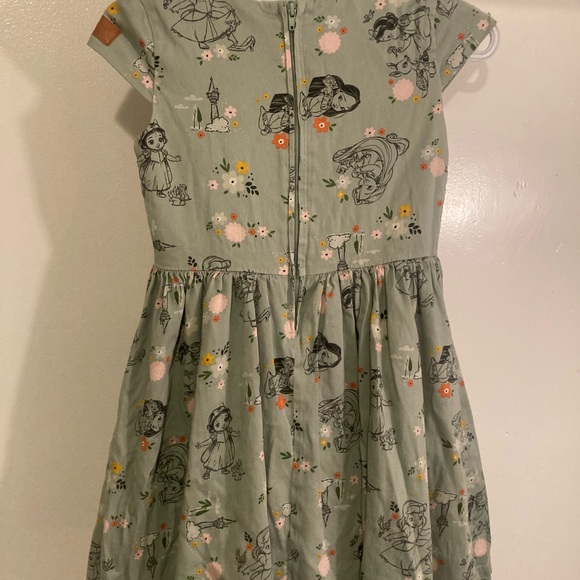Disney Green A-Line Sundress with Flutter Sleeves - Picture 5 of 6